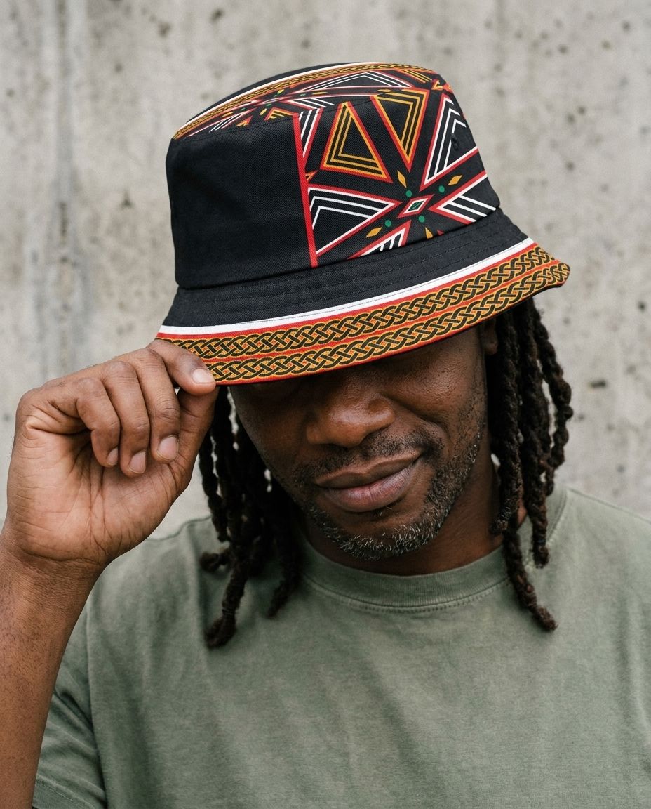 Bamenda African Print Bucket Hat Bucket Hat Tianci 