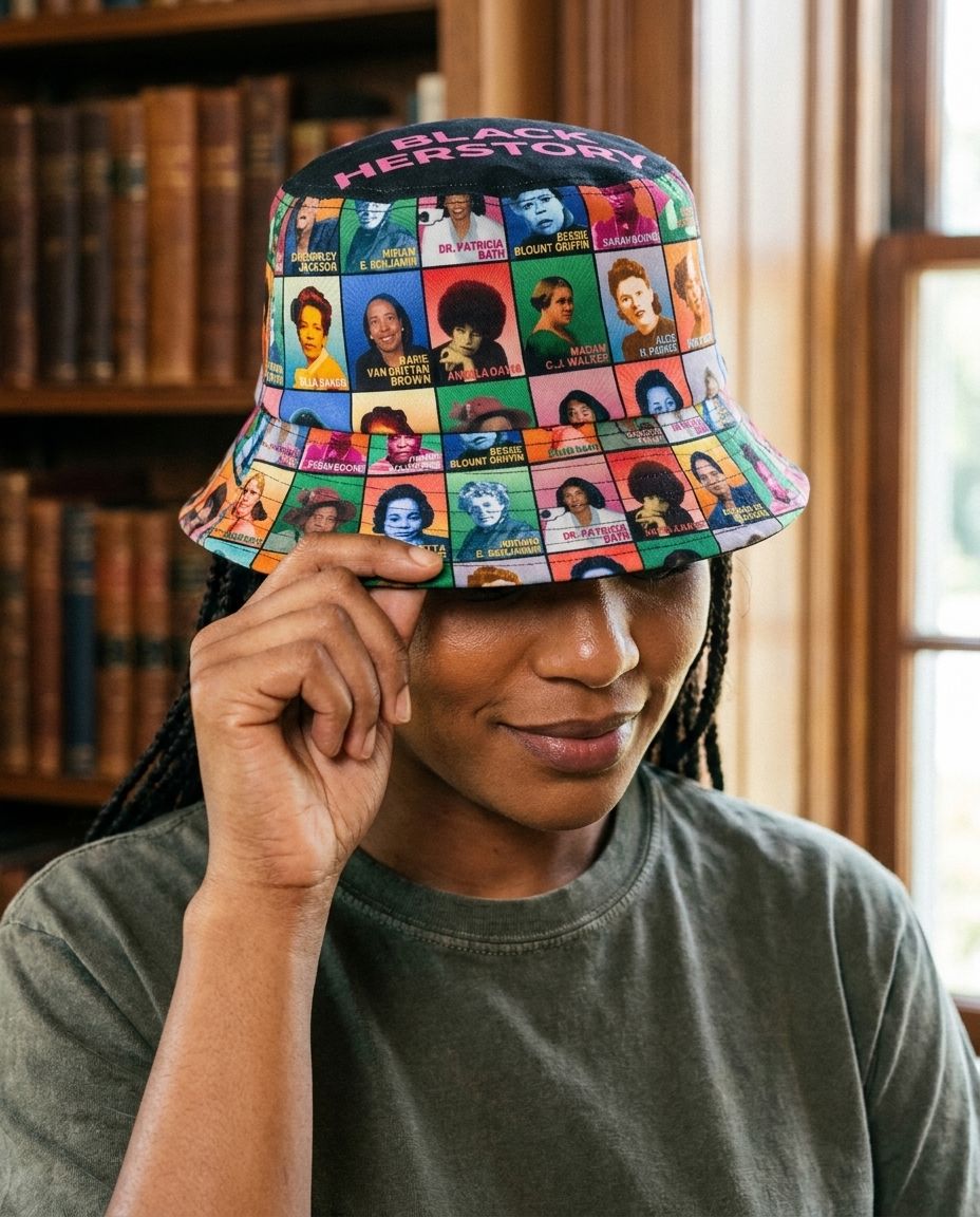 Black Herstory Bucket Hat Bucket Hat Tianci 