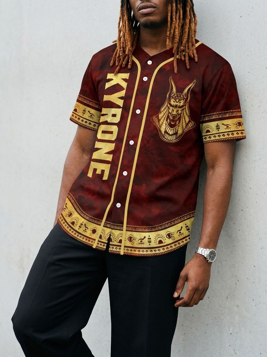Personalized Anubis Pattern Jersey Shirt Jersey Shirt Tianci 