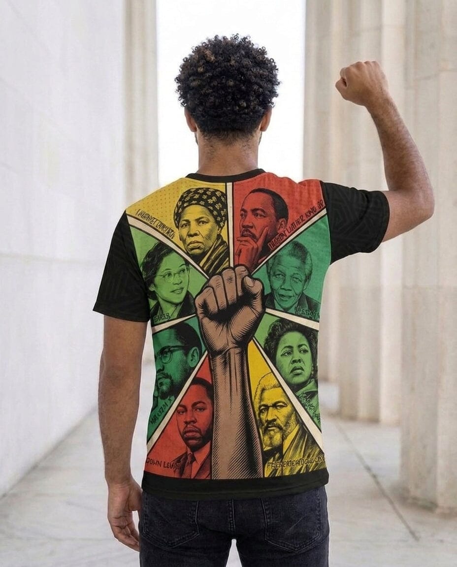 Fists of Freedom T-Shirt AOP Tee Tianci 