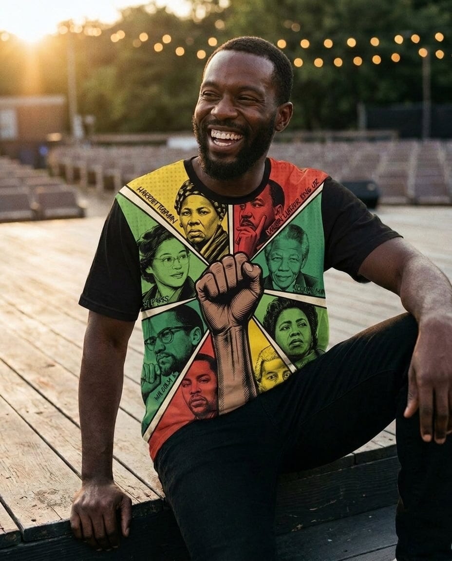 Fists of Freedom T-Shirt AOP Tee Tianci 