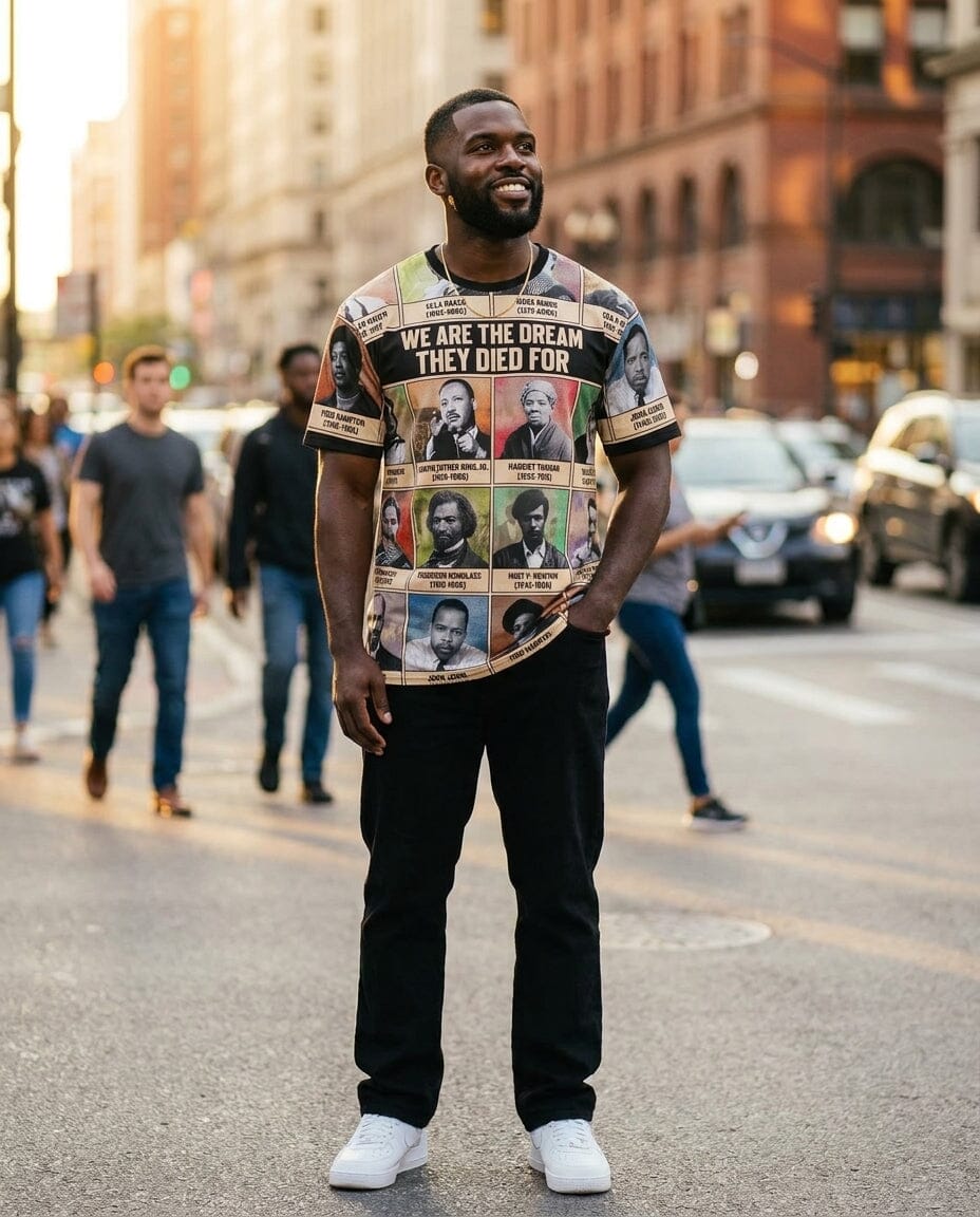 We Are The Dream They Died For T-Shirt AOP Tee Tianci 