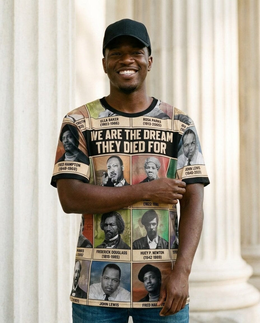 We Are The Dream They Died For T-Shirt AOP Tee Tianci 