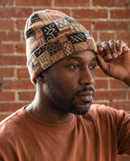 African Pattern Art & Mud Cloth Beanie Hat Beanie Hat Tianci 