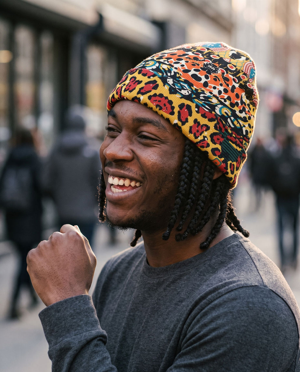 African Patchwork 2 Beanie Hat Beanie Hat Tianci 