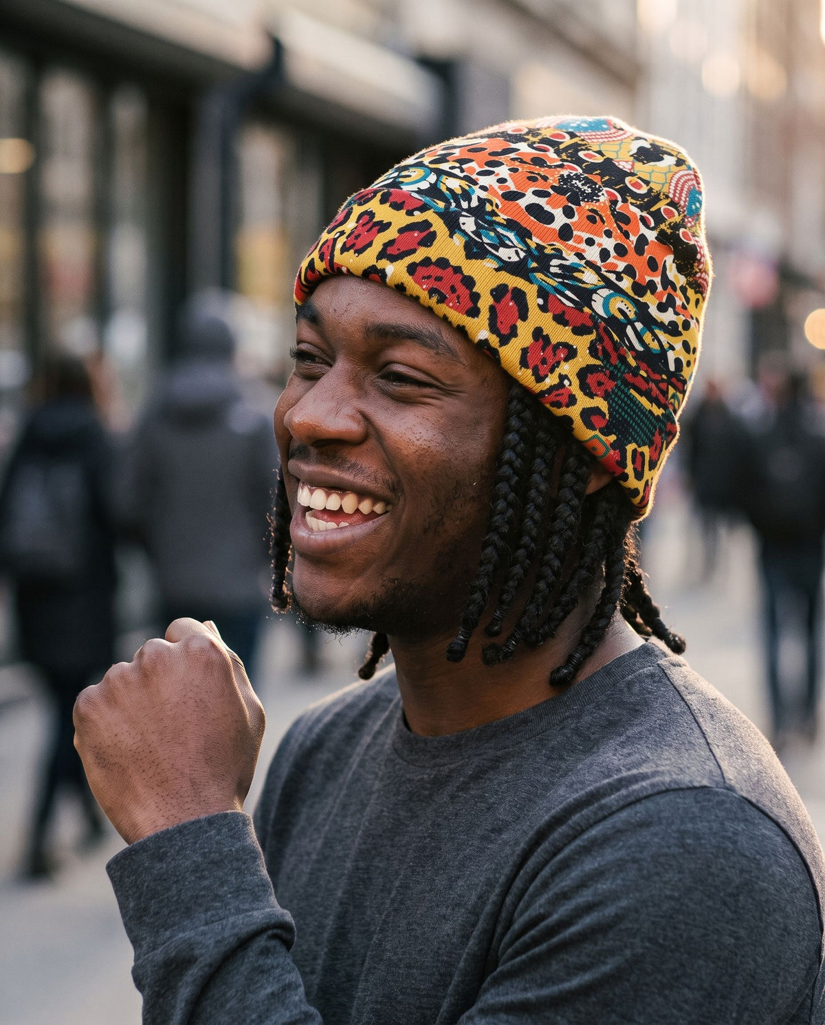 African Patchwork 2 Beanie Hat Beanie Hat Tianci 