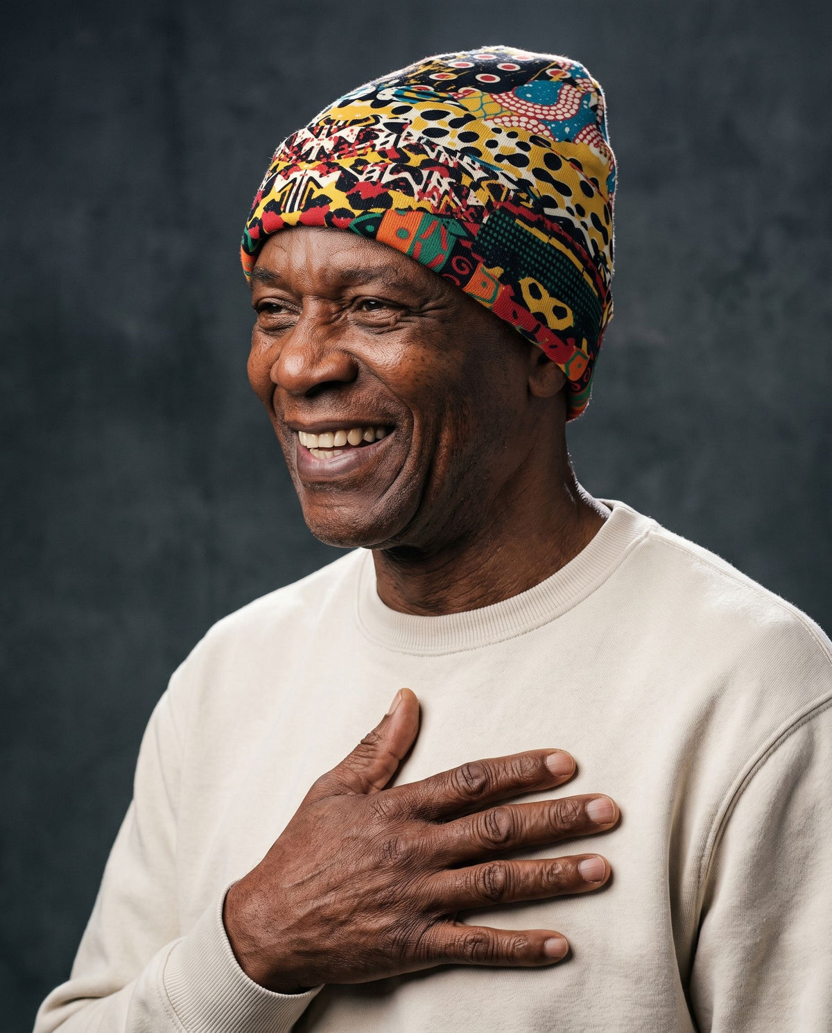 African Patchwork 2 Beanie Hat Beanie Hat Tianci 