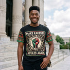 Make Racists Afraid Again T-Shirt AOP Tee Tianci 