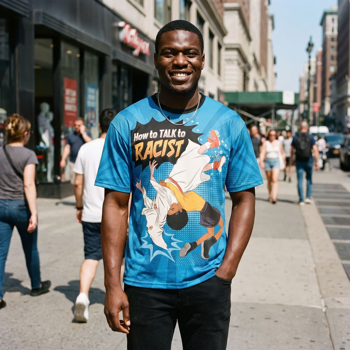 How To Talk To A Racist T-Shirt AOP Tee Tianci 