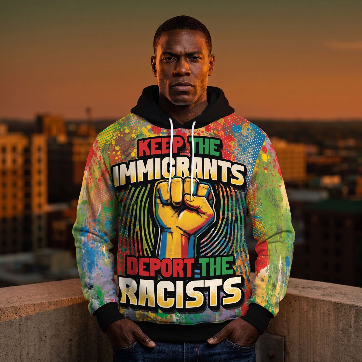 Keep The Immigrants All-over Hoodie Hoodie Tianci 