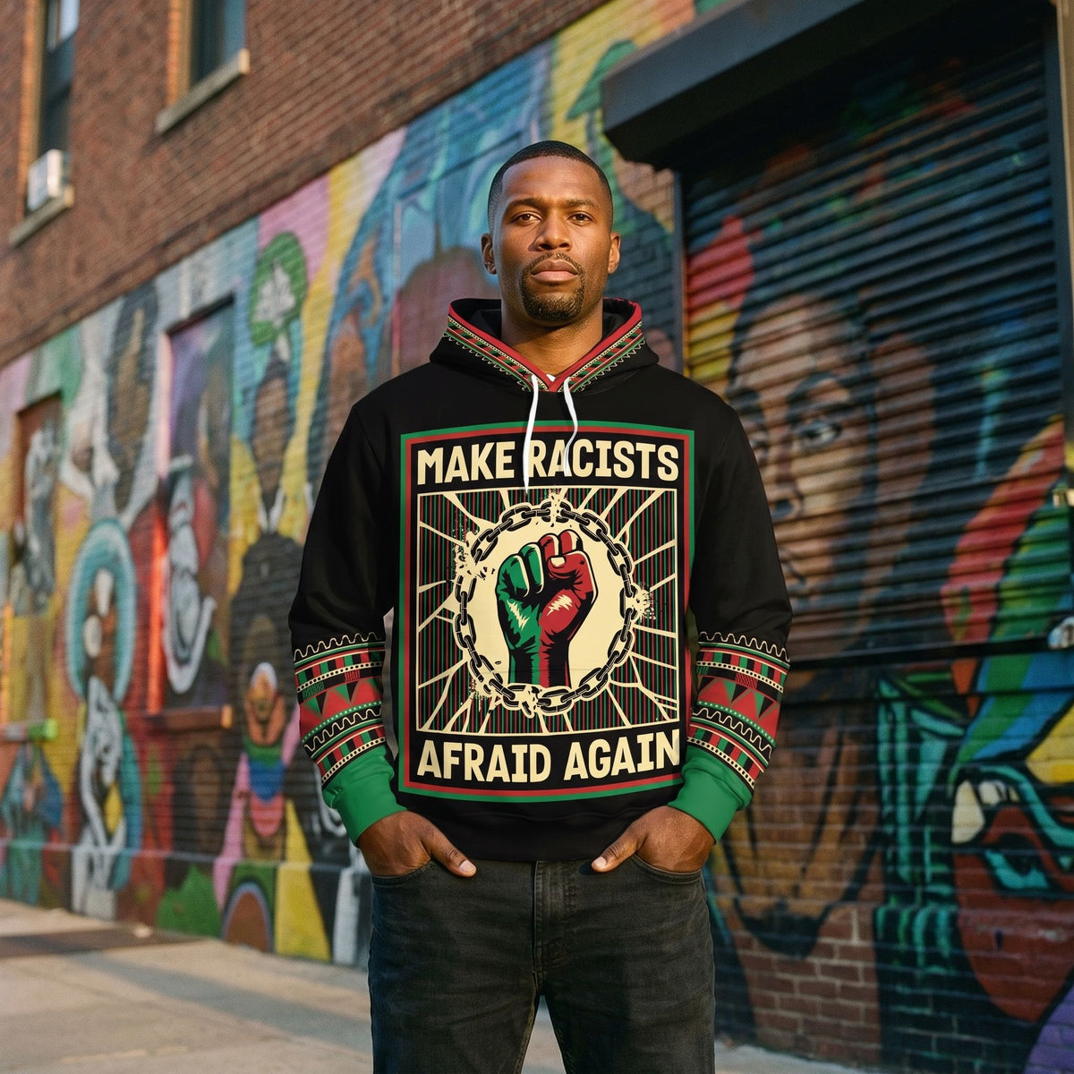 Make Racists Afraid Again All-over Hoodie Hoodie Tianci 
