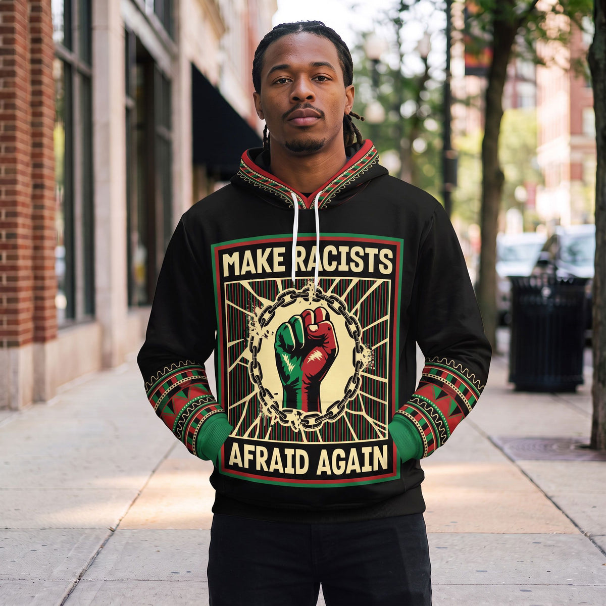 Make Racists Afraid Again All-over Hoodie Hoodie Tianci 