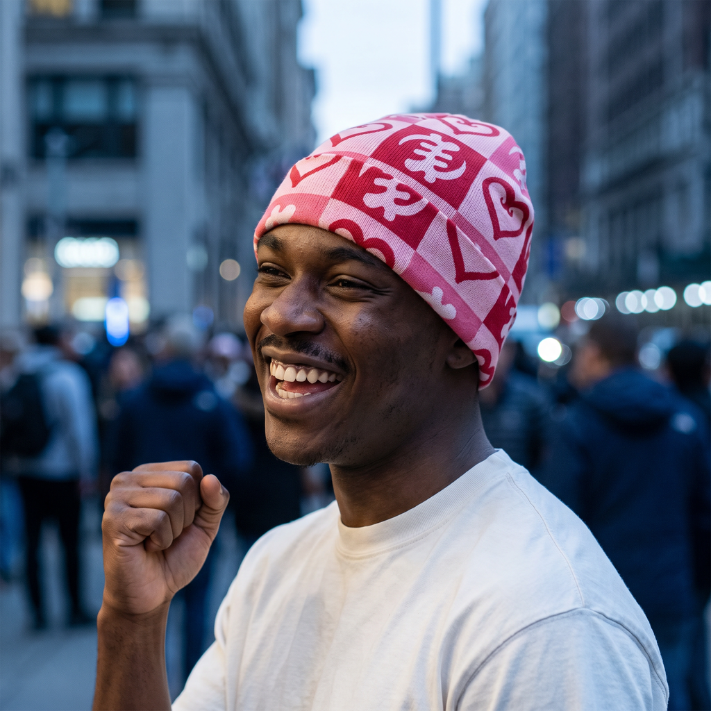 Sankofa Love Adinkra Beanie Hat