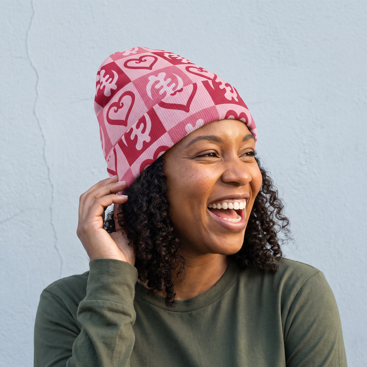 Sankofa Love Adinkra Beanie Hat