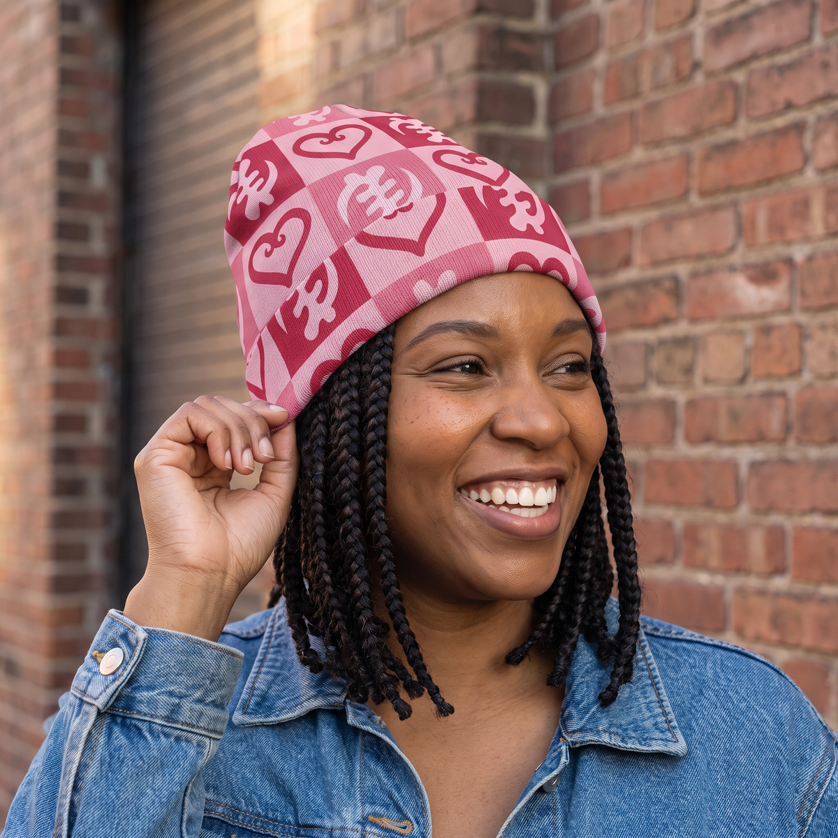 Sankofa Love Adinkra Beanie Hat