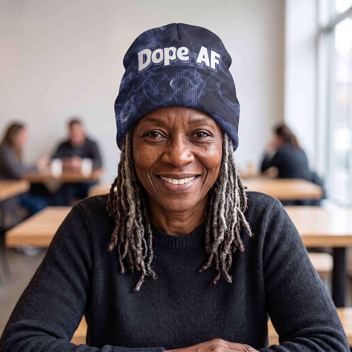 Dope AF Cold Blue Beanie Hat