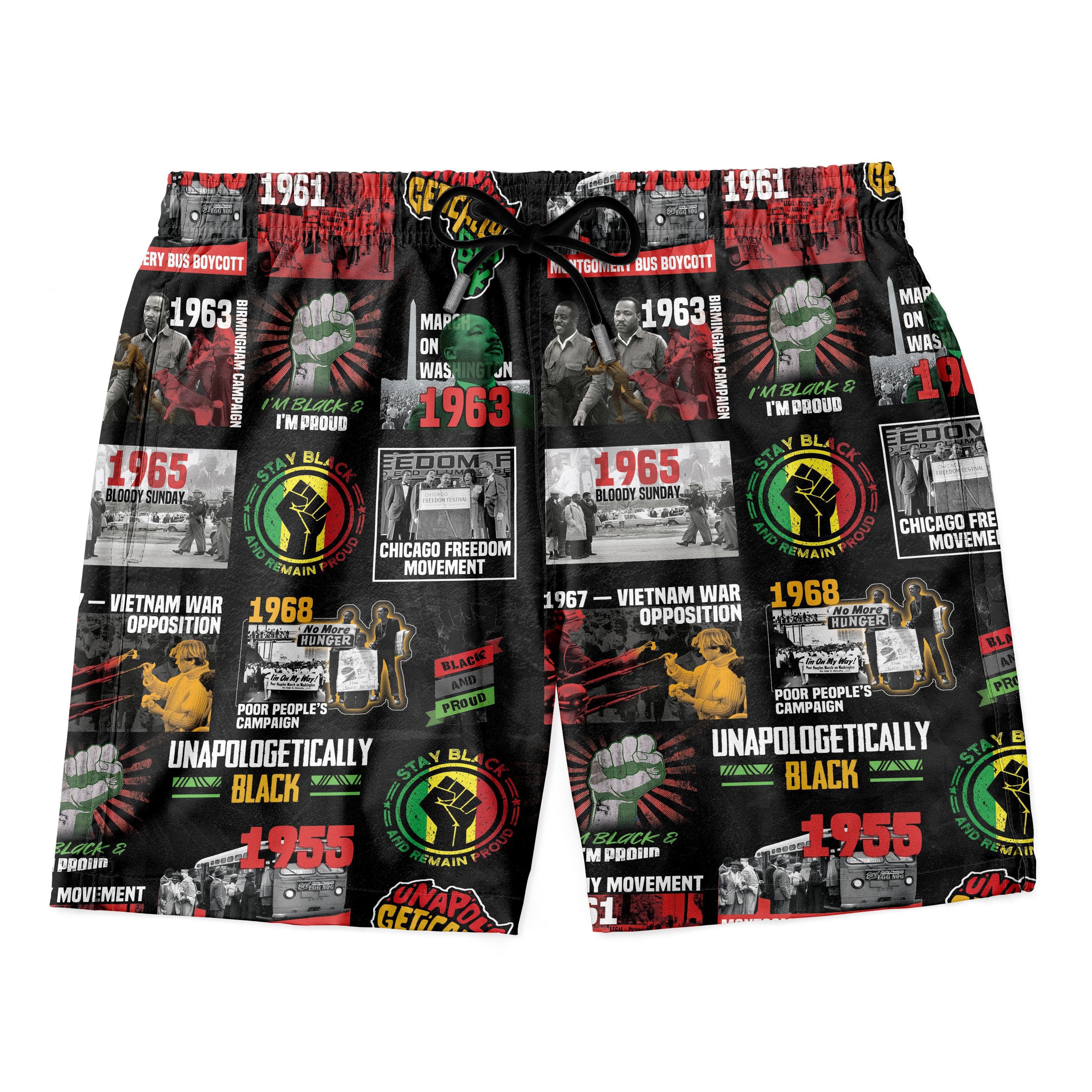 Civil Rights Movement Poster Art Shorts Shorts Tianci 