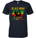 Black Mom Like A Regular Mom Only Cooler T-shirt Apparel Gearment Premium T-Shirt Midnight Navy S