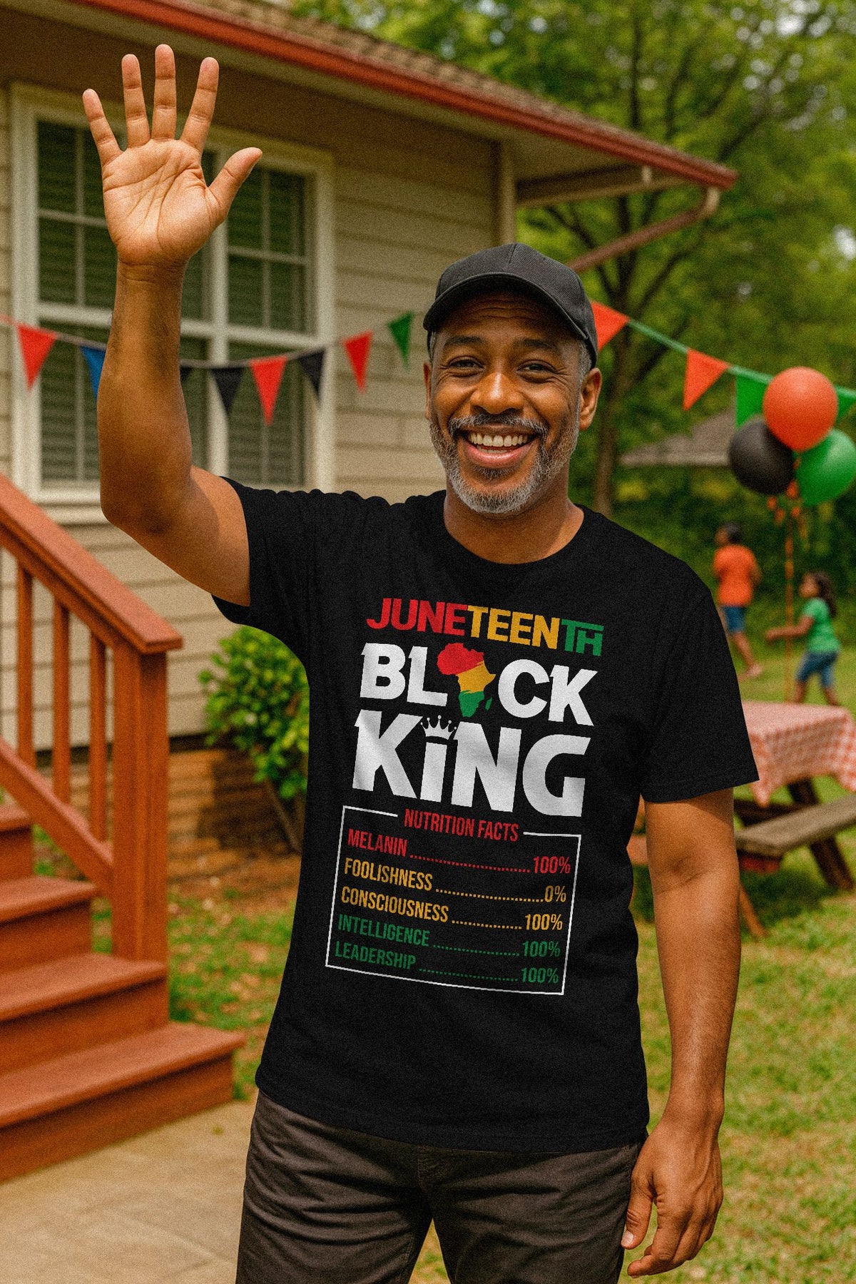 Juneteenth Black King T-shirt Apparel Gearment 