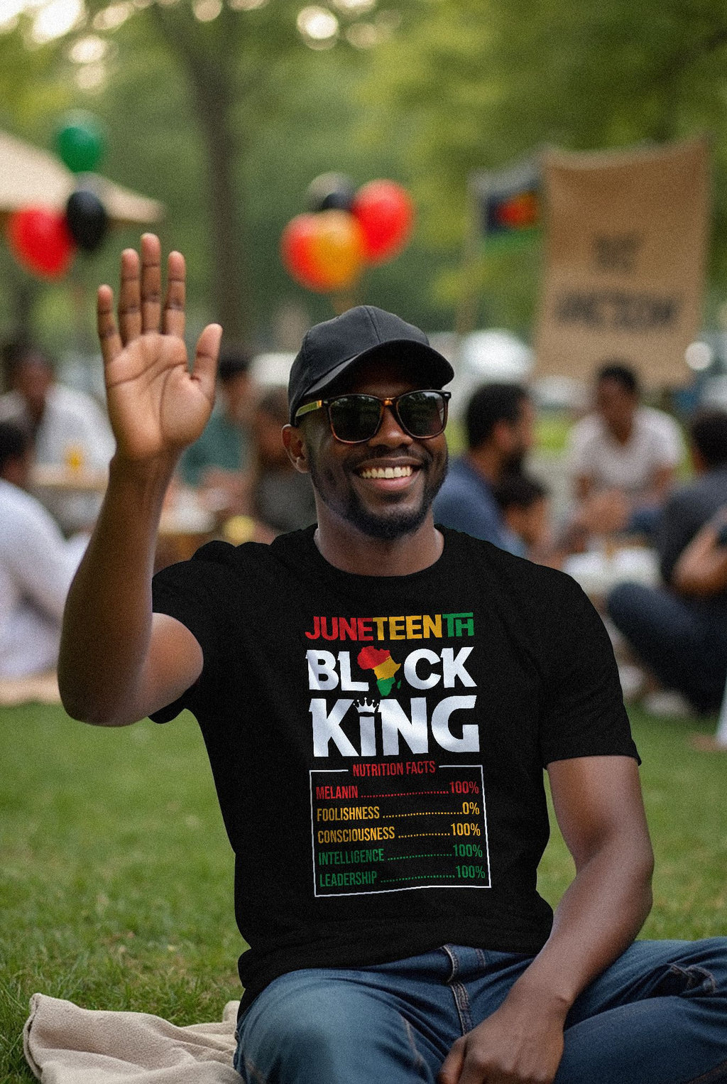 Juneteenth Black King T-shirt Apparel Gearment 