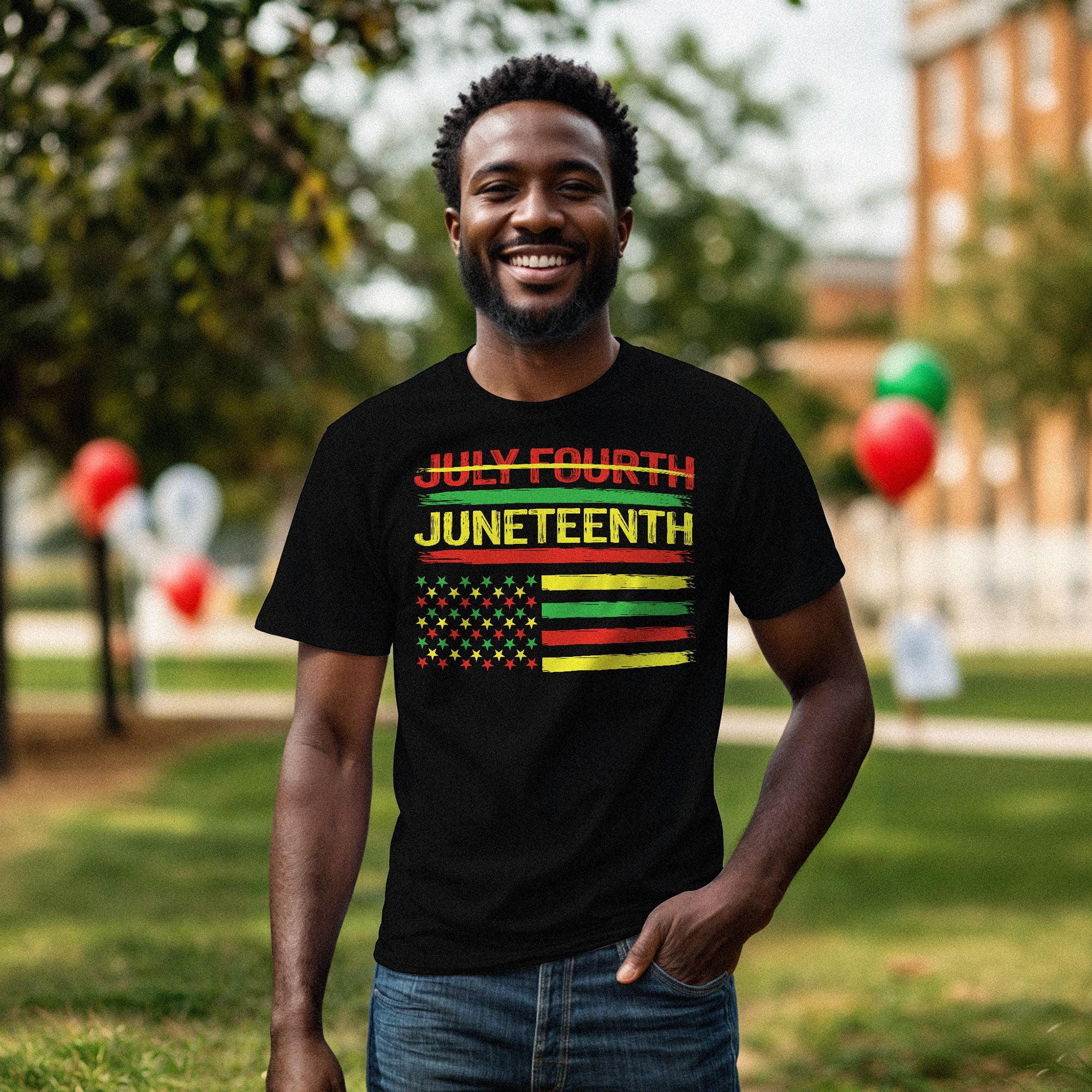 Not July Fourth - Juneteenth T-shirt Apparel Gearment 