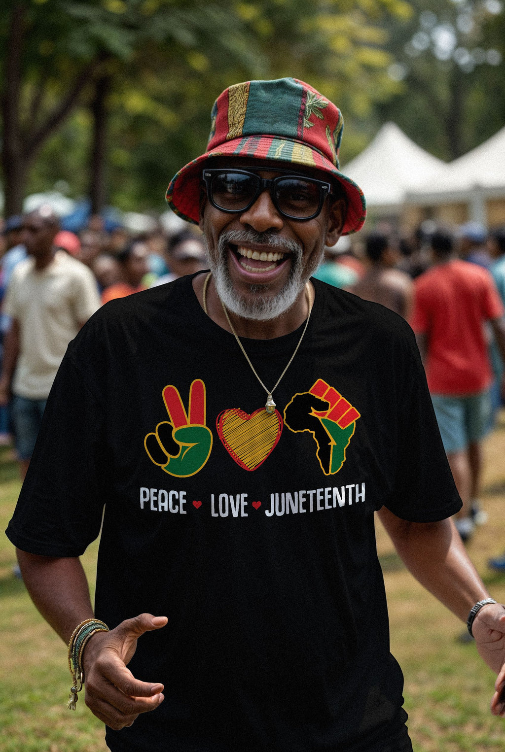 Peace Love Juneteenth T-shirt Apparel Gearment 