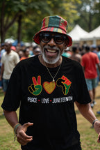 Peace Love Juneteenth T-shirt Apparel Gearment 
