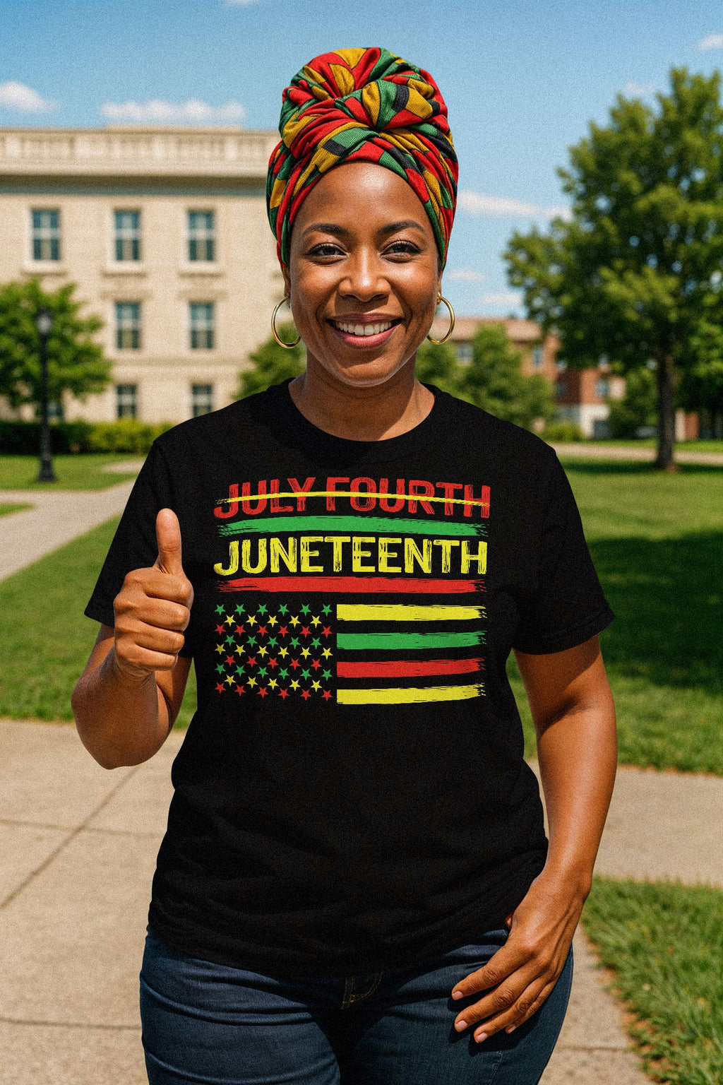 Not July Fourth - Juneteenth T-shirt Apparel Gearment 