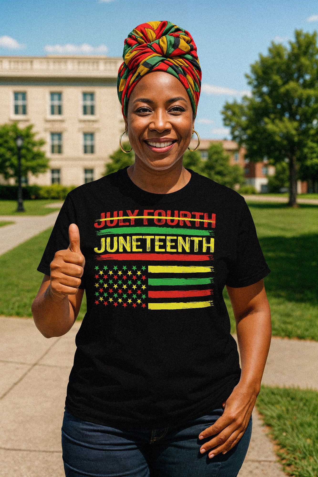 Not July Fourth - Juneteenth T-shirt Apparel Gearment 