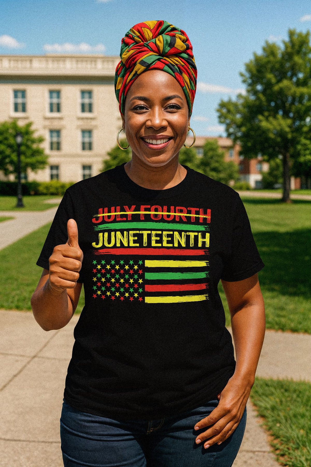 Not July Fourth - Juneteenth T-shirt Apparel Gearment 