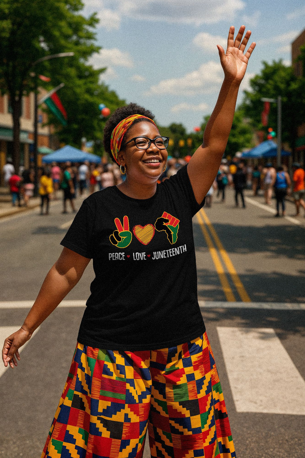 Peace Love Juneteenth T-shirt Apparel Gearment 