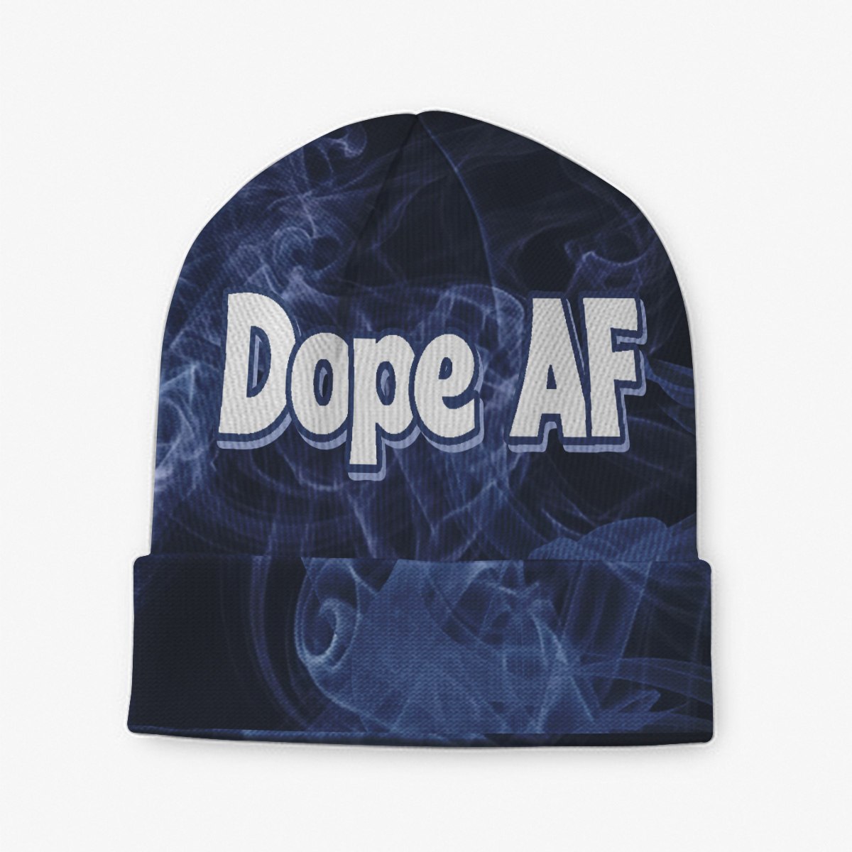 Dope AF Cold Blue Beanie Hat