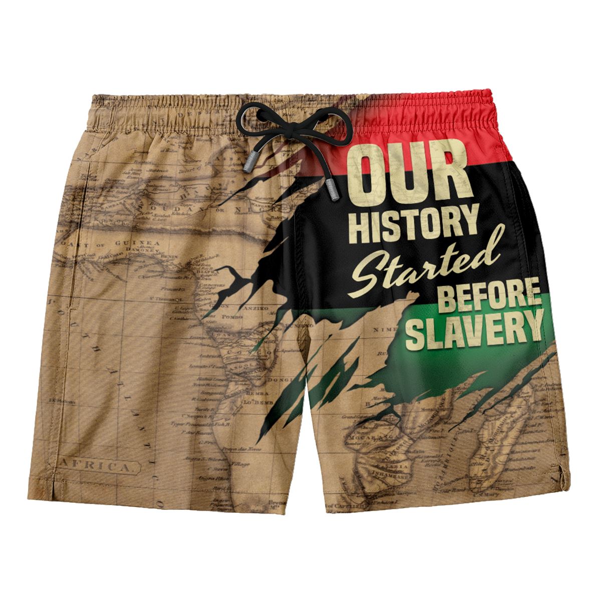 Power African Map Shorts Shorts Tianci 