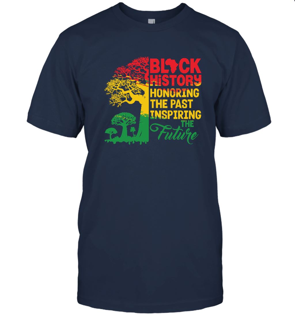 Black History Honoring The Past Inspiring The Future T-shirt Apparel Gearment Unisex T-Shirt Navy S