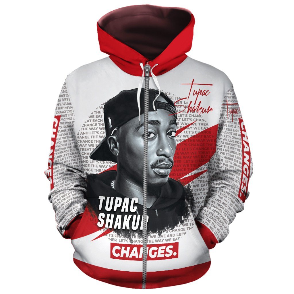 Tupac Change All-over Hoodie Hoodie Tianci 