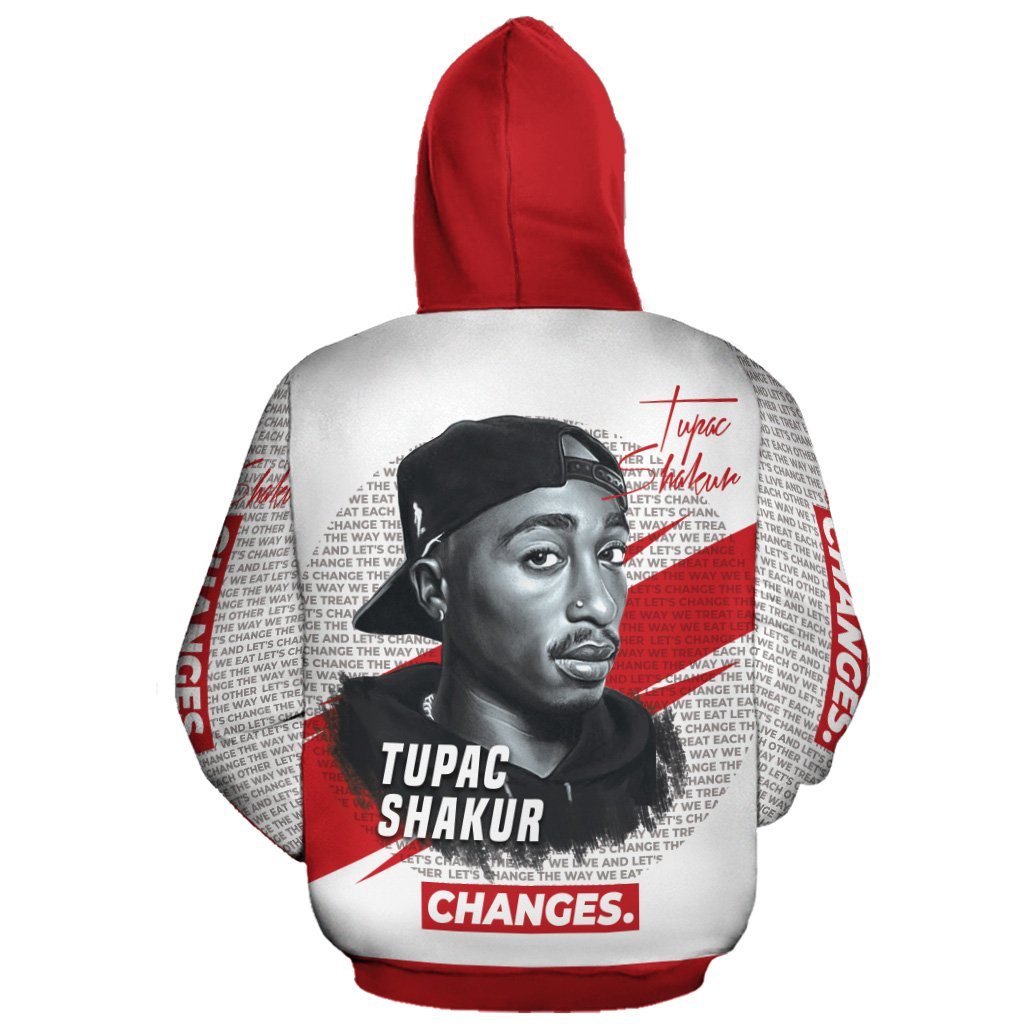 Red discount tupac hoodie