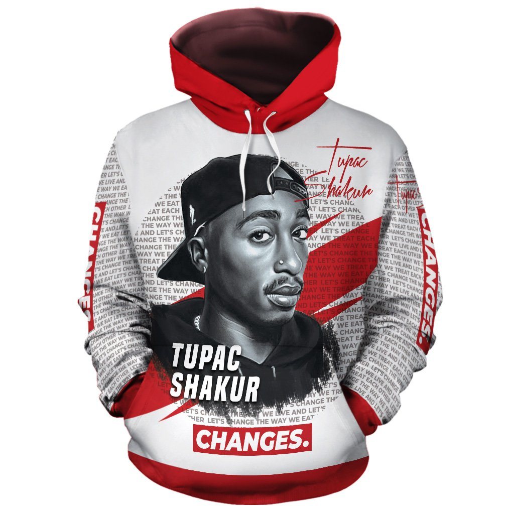 Tupac Change All-over Hoodie Hoodie Tianci Pullover S 