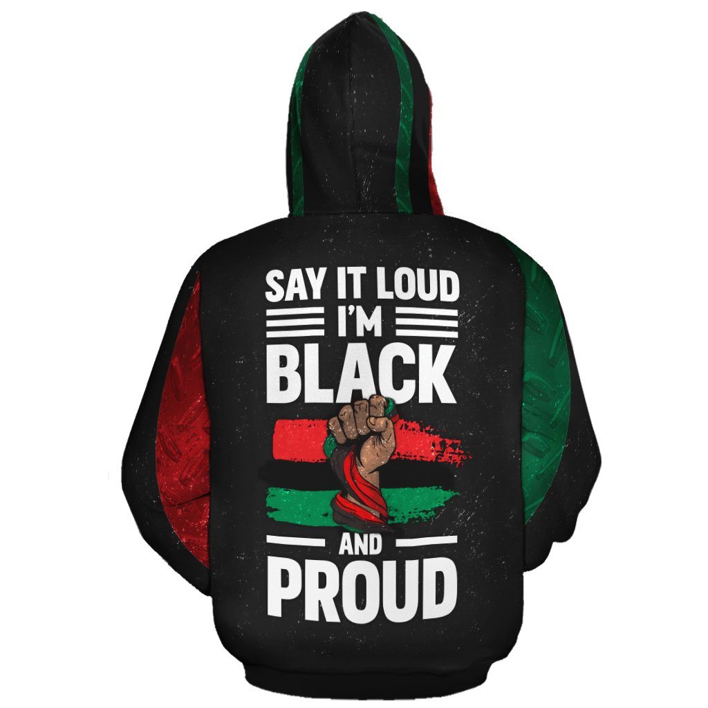 Black and proud discount hoodie