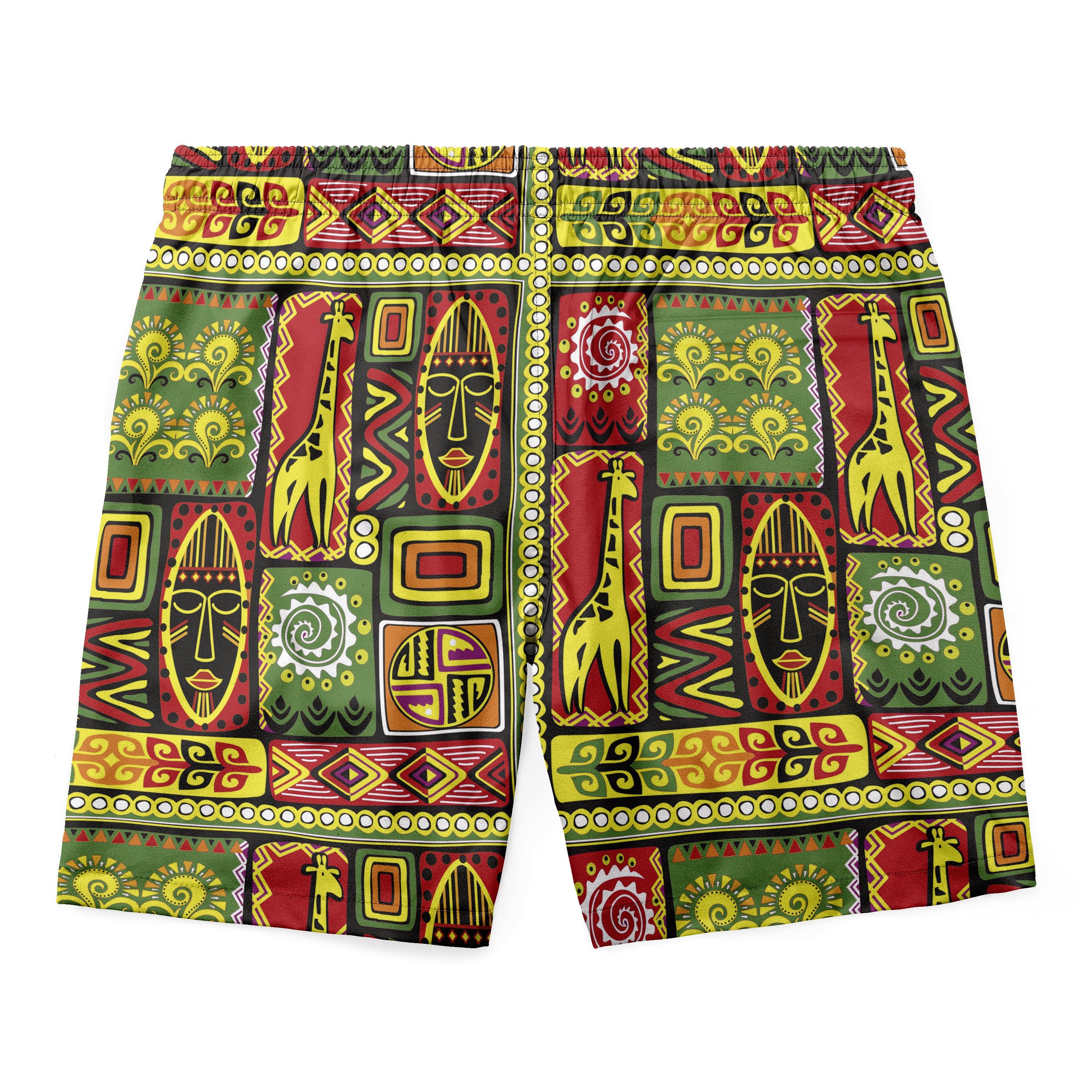 African Tribal Shorts Shorts Tianci 