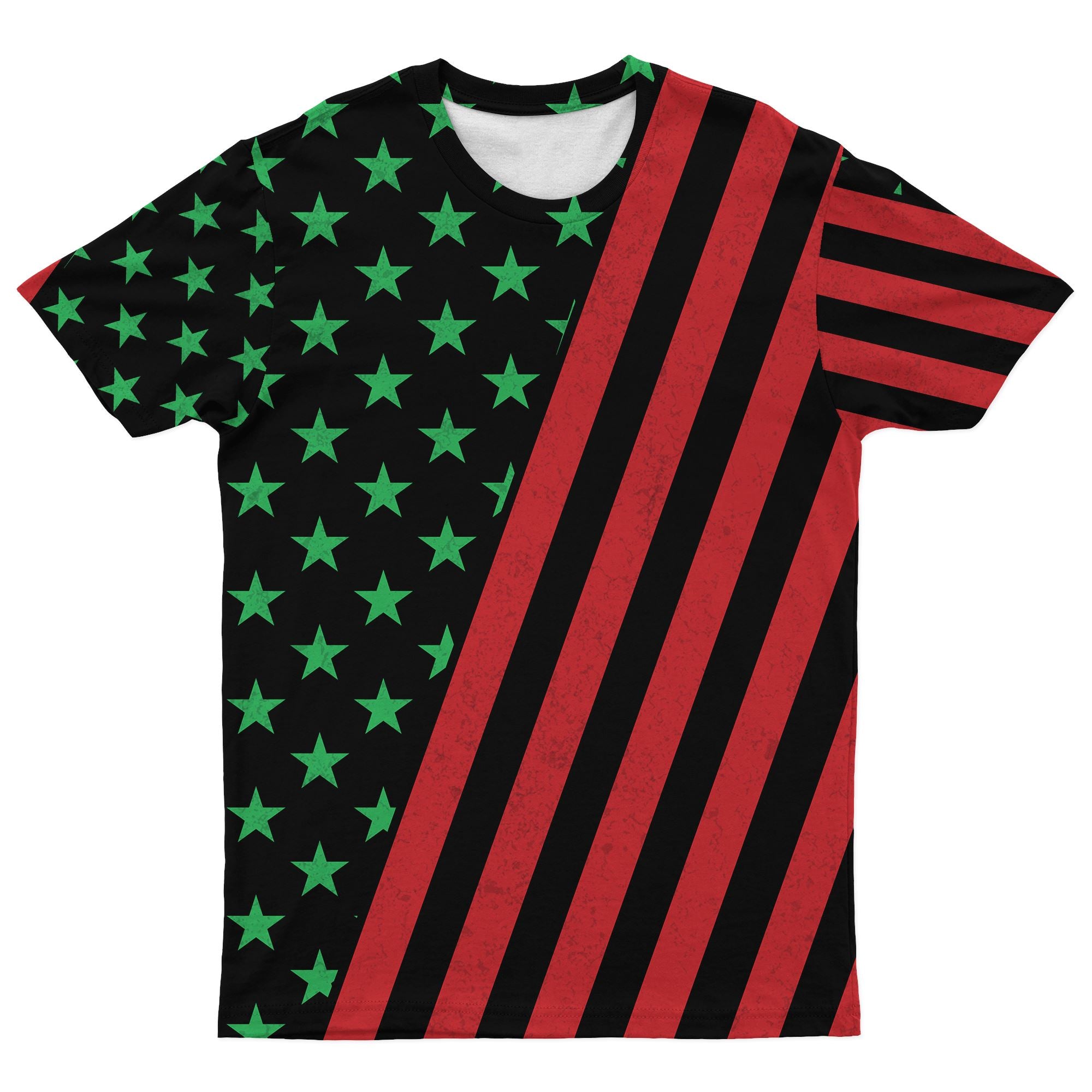 African American Flag T-shirt AOP Tee Tianci 