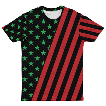 African American Flag T-shirt AOP Tee Tianci 