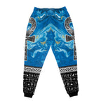 Ankh On Blue Marble Joggers Joggers Tianci 