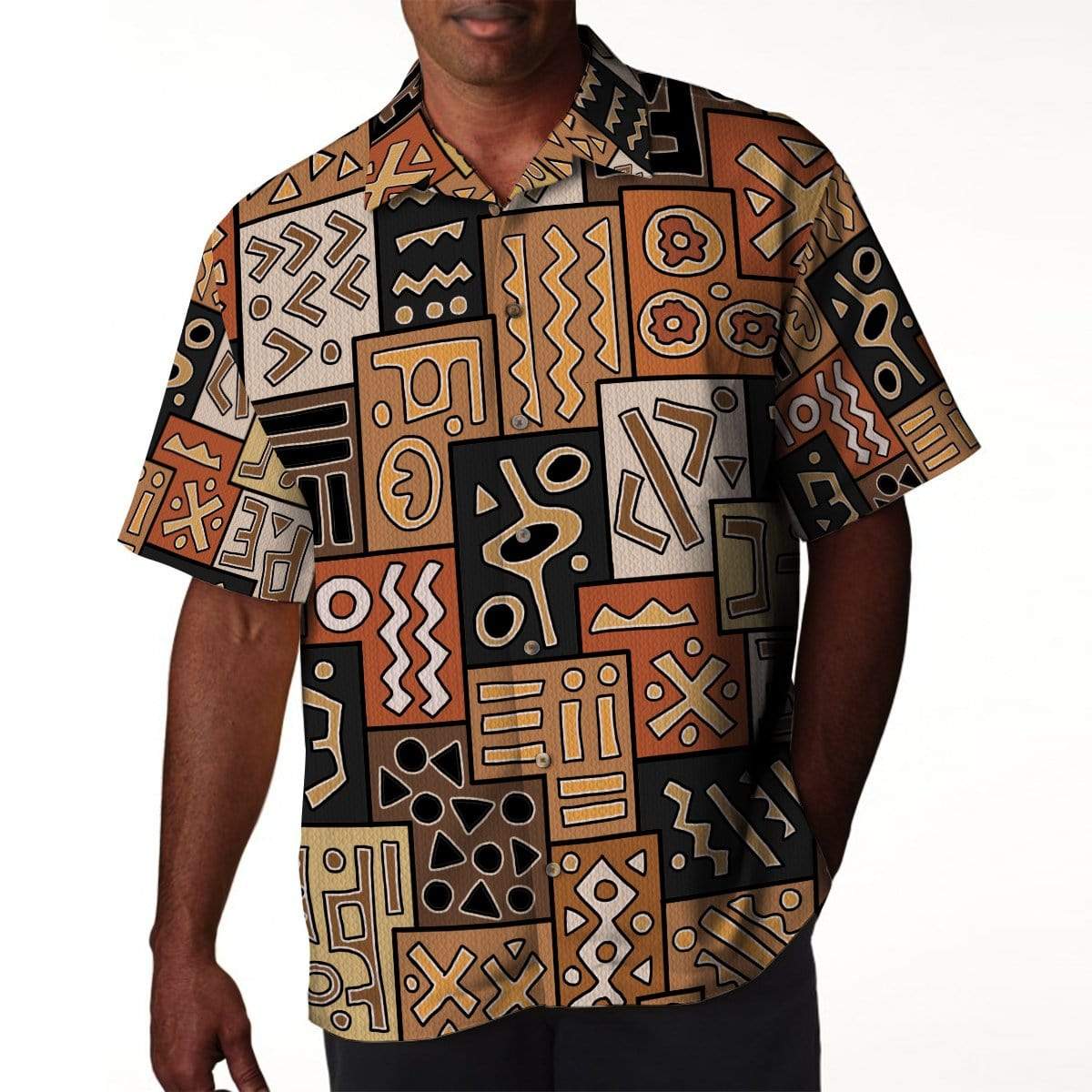 African Pattern Hawaiian Shirt hawaiian shirt Tianci 