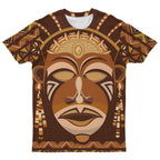 African Mask Printed Mudcloth T-shirt AOP Tee Tianci 