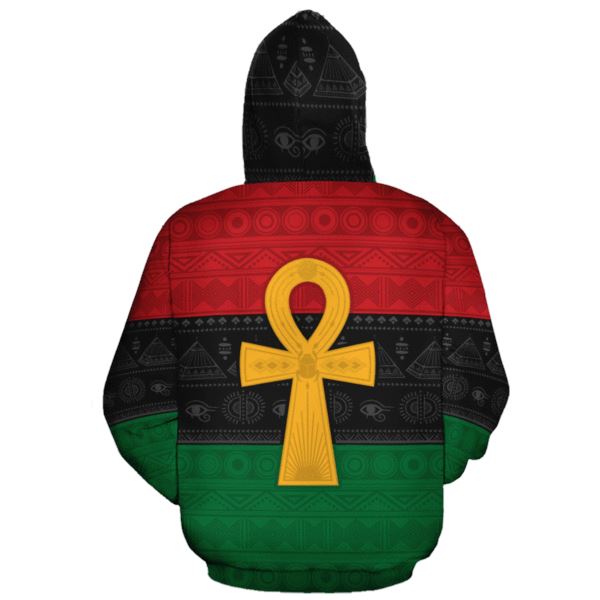Pan African Ankh Fleece All-over Hoodie And Joggers Set Hoodie Joggers Set Tianci 
