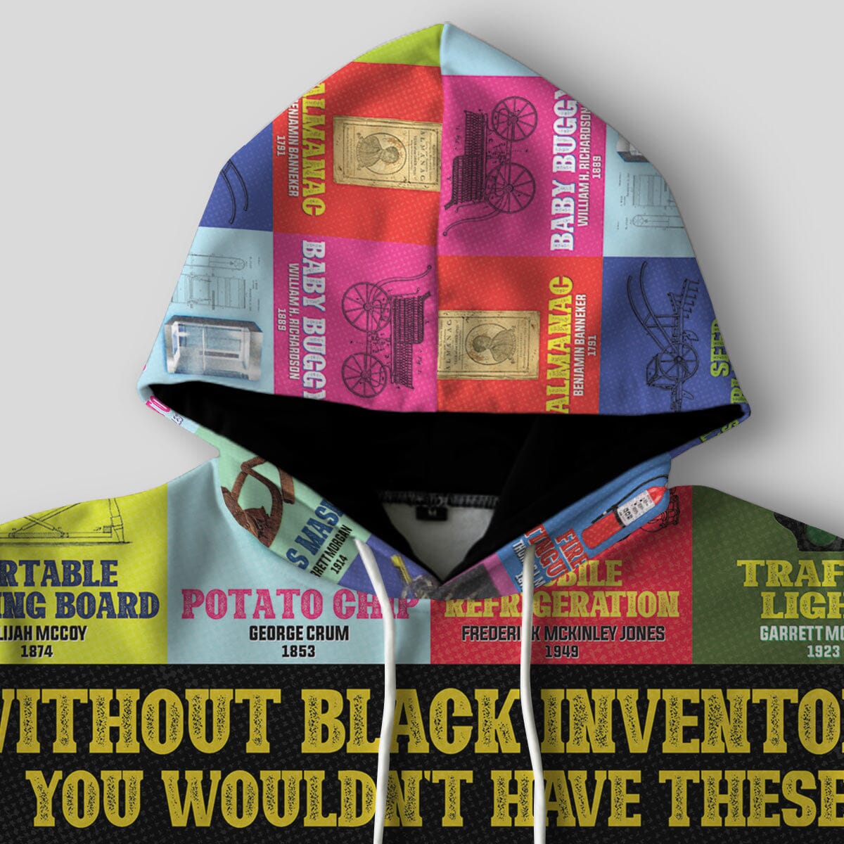 Black Inventions All-over Hoodie Hoodie Tianci 