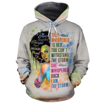 Black Girl I Am The Storm All-over Hoodie Hoodie Tianci Pullover S 