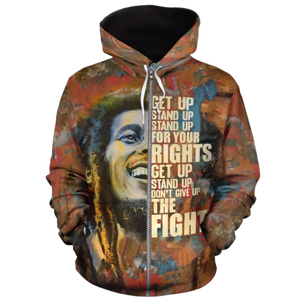 Bob marley outlet zip up hoodies