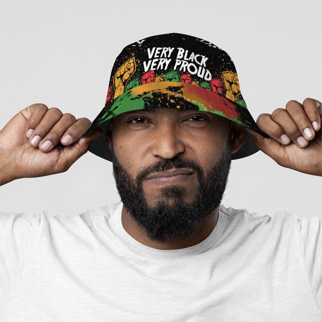 Very Black Very Proud Bucket Hat Bucket Hat Tianci 