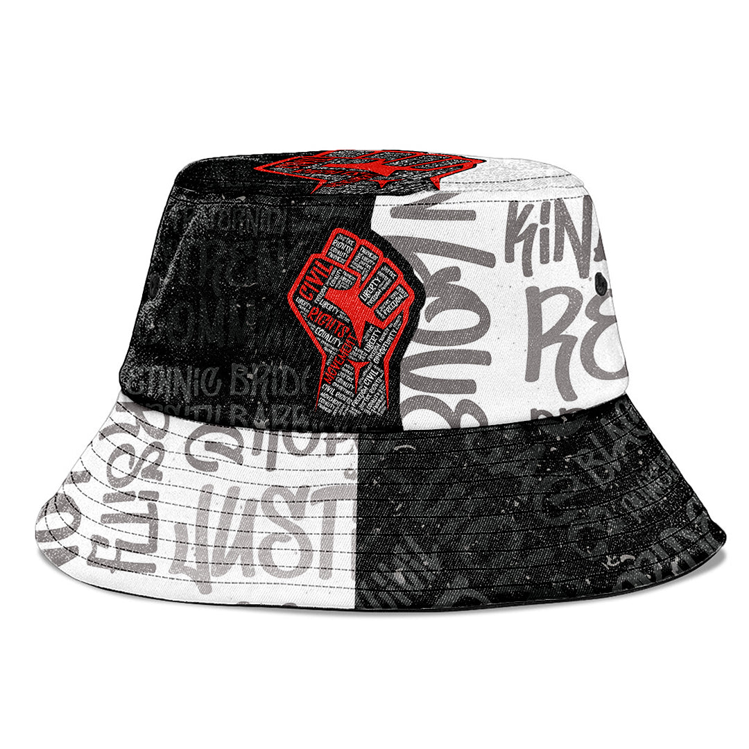 Civil Rights Movement Justice Fist Bucket Hat Bucket Hat Tianci 